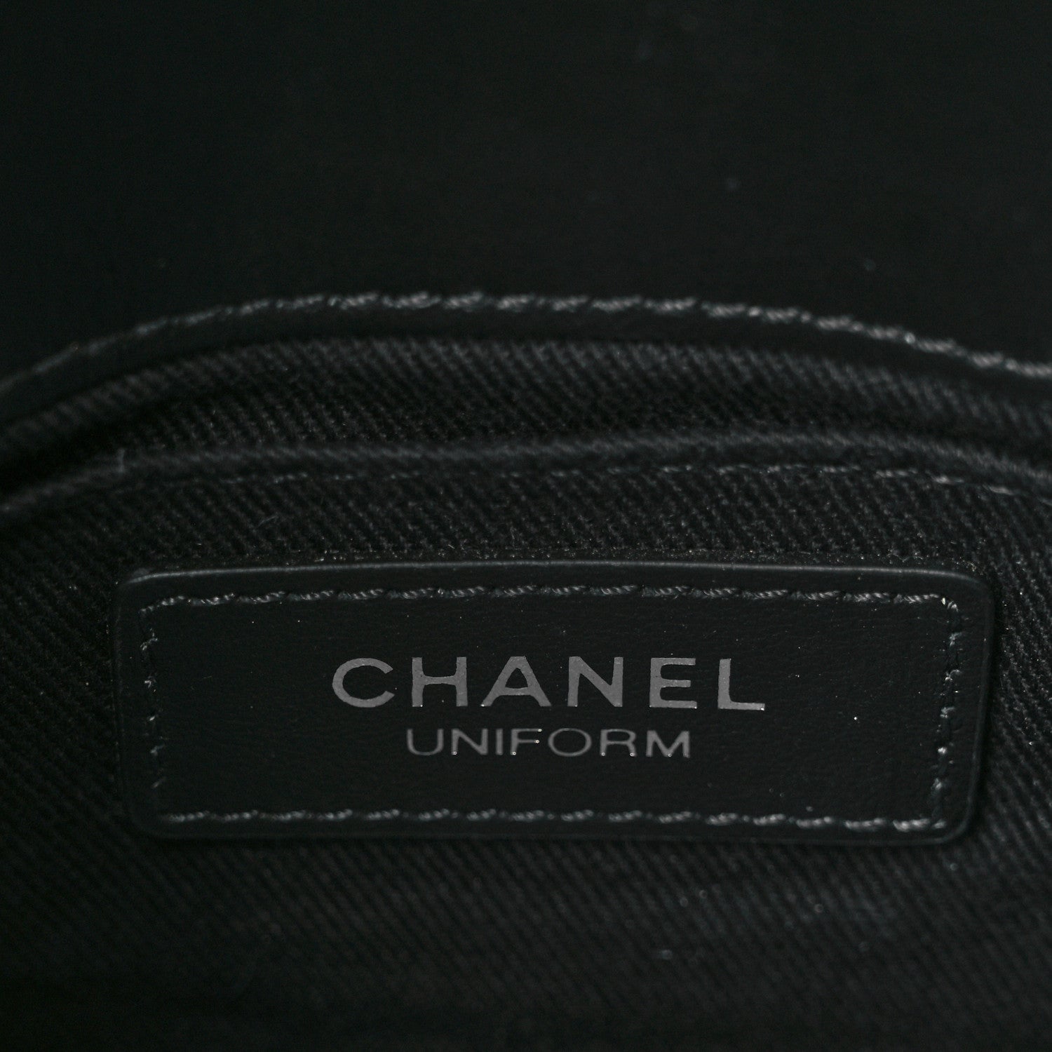 Chanel Calfskin Quilted CC Uniform Flap Belt Bag Black 6 of 10