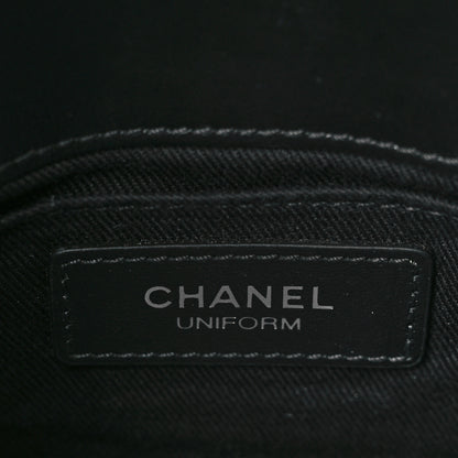 Chanel Calfskin Quilted CC Uniform Flap Belt Bag Black 6 of 10