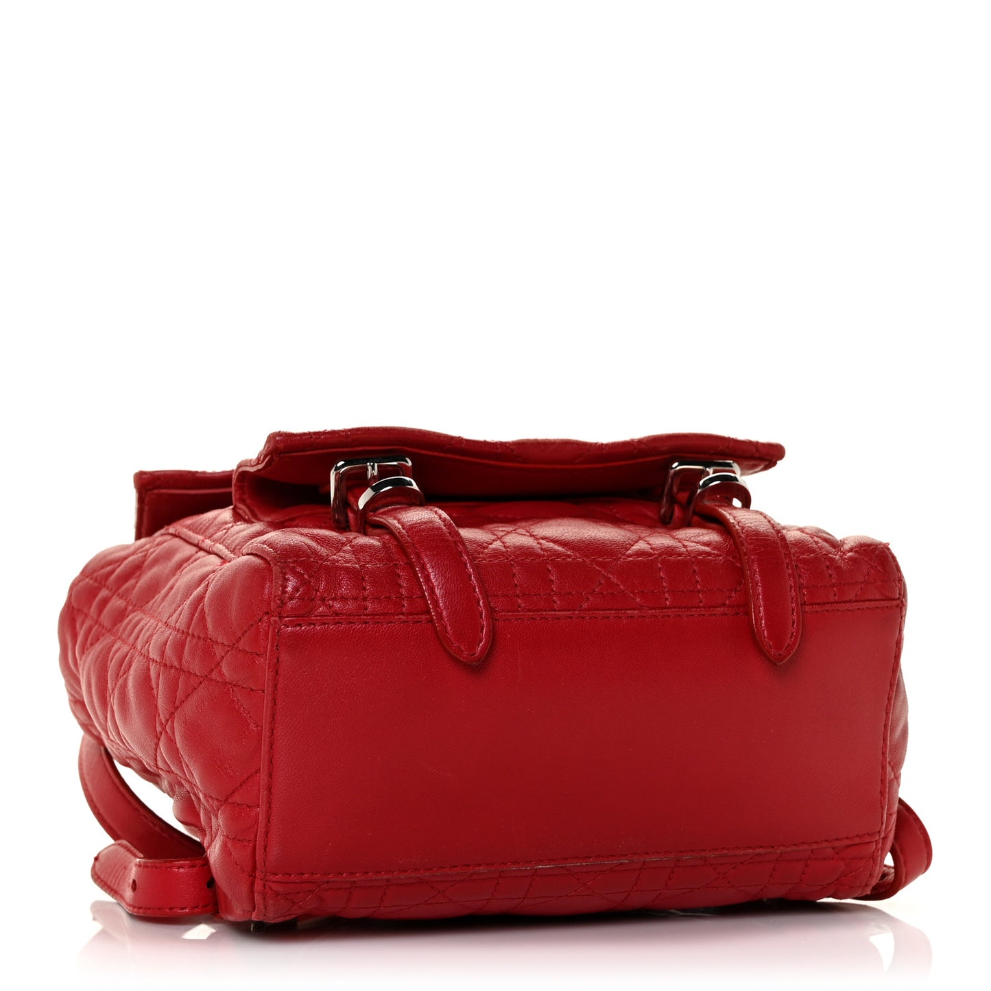 Lambskin Cannage Small Stardust Backpack Red