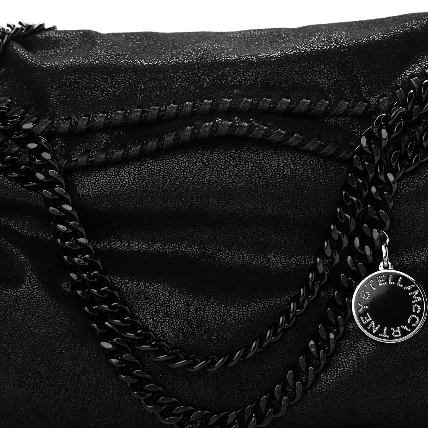 Shaggy Deer Falabella Fold Over Tote Black