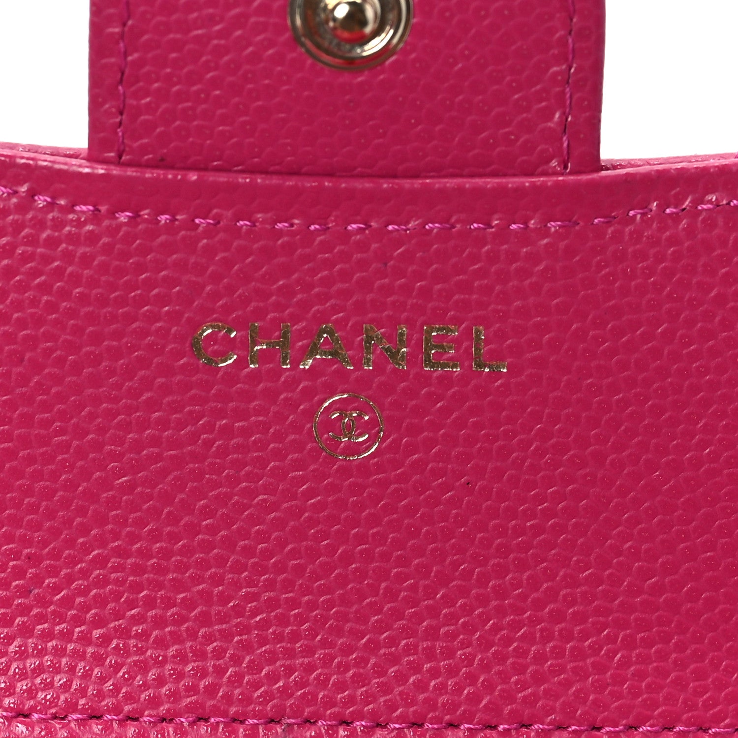 Chanel Caviar Quilted Compact Flap Wallet Pink 6 of 9