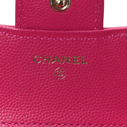 Chanel Caviar Quilted Compact Flap Wallet Pink 6 of 9