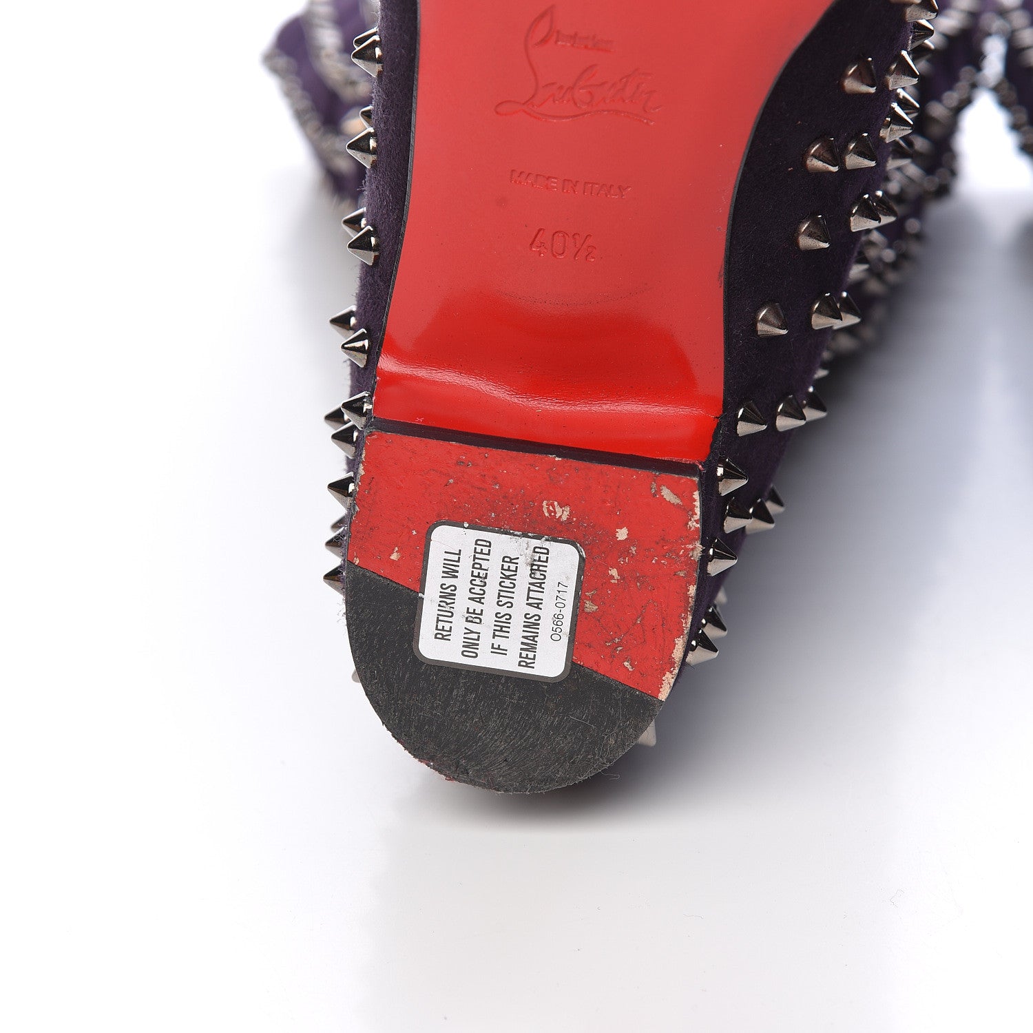 Christian Louboutin Veau Velours London Bridge Boots 40.5 Eclipse Gun Metal 9 of 12