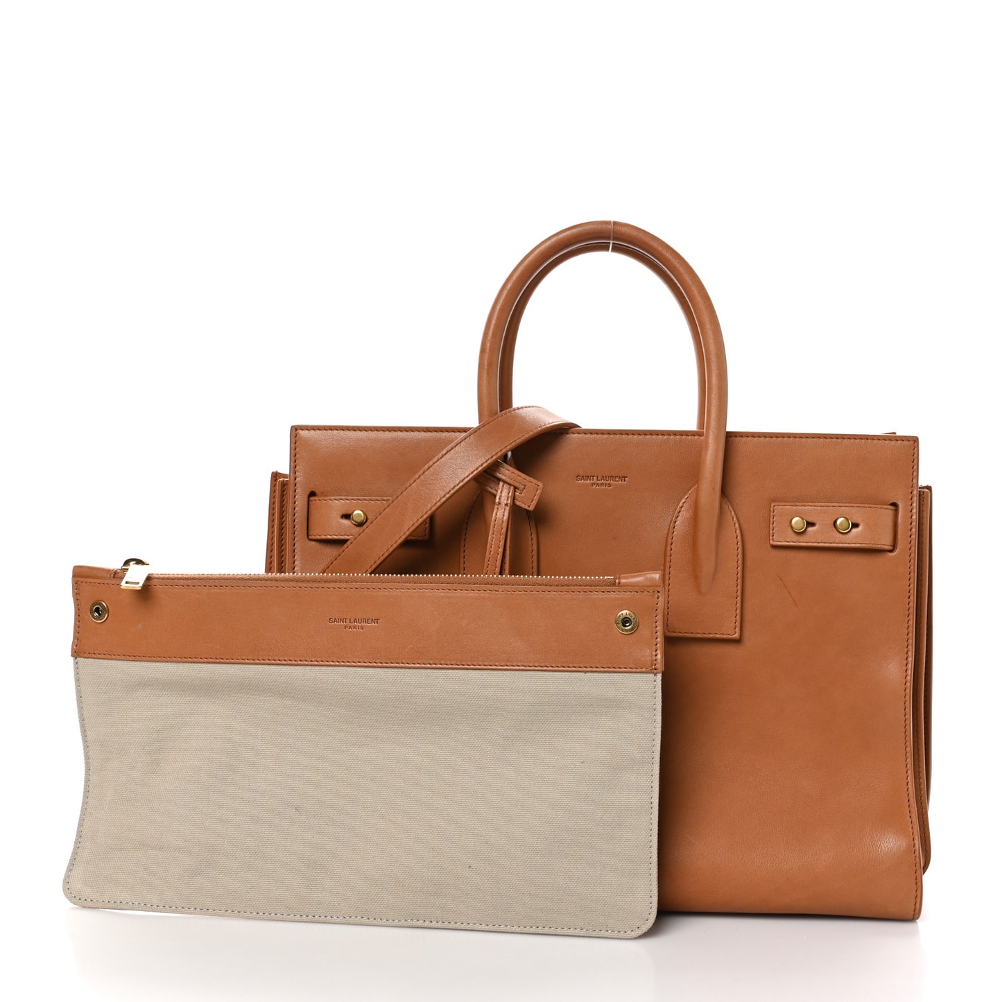 Smooth Calfskin Small Supple Sac De Jour Tan