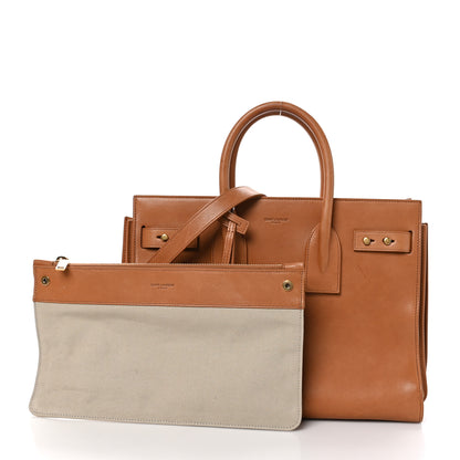 Saint Laurent Smooth Calfskin Small Supple Sac De Jour Tan 3 of 12