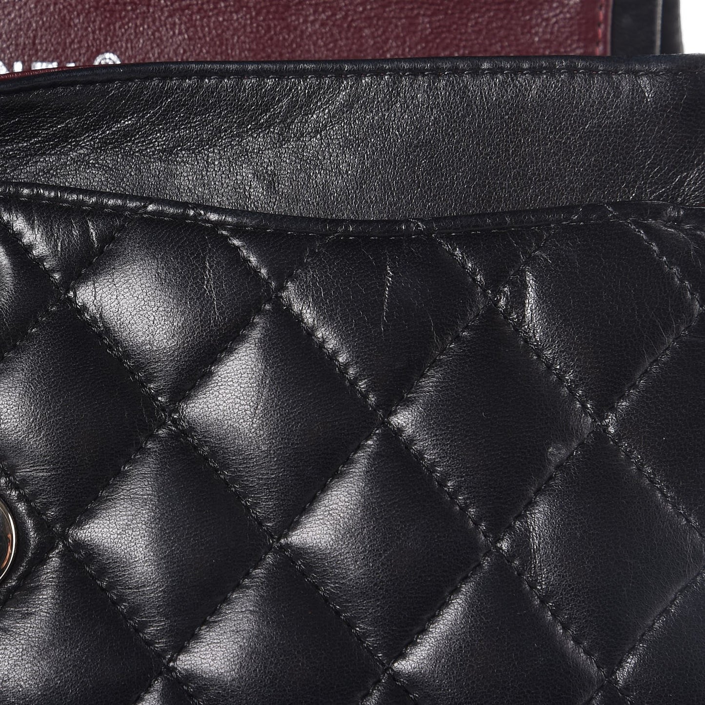 Lambskin Quilted Small Double Flap Black