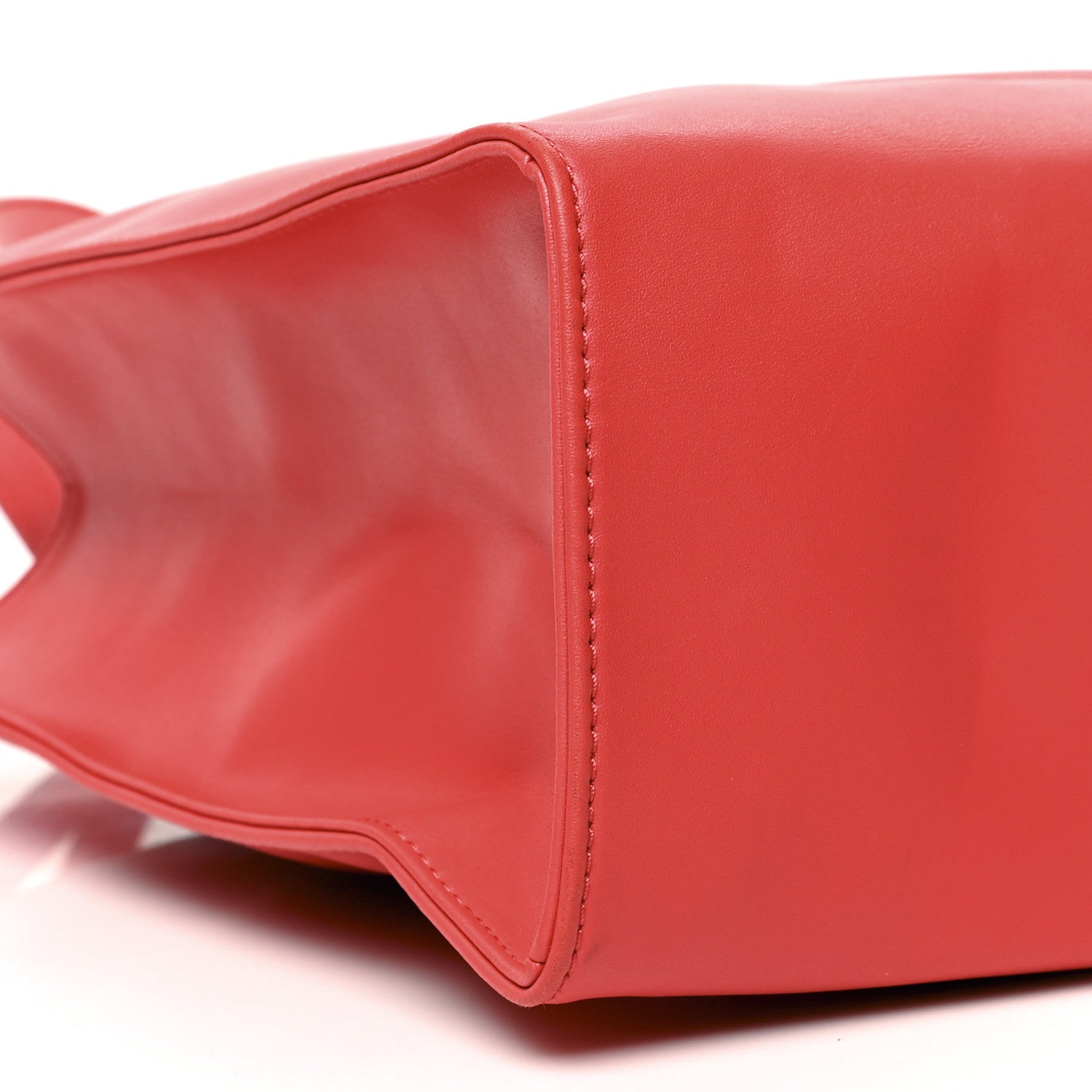 Telfar Vegan Leather Medium Shopping Bag Red 9 of 14