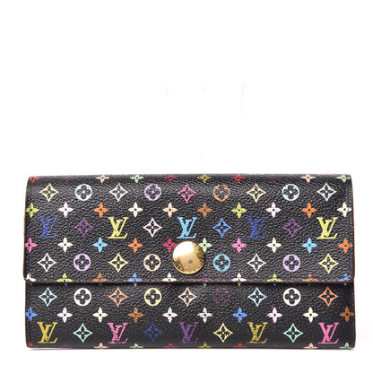 Louis Vuitton Monogram Multicolor Sarah Wallet Black Grenade 1 of 13