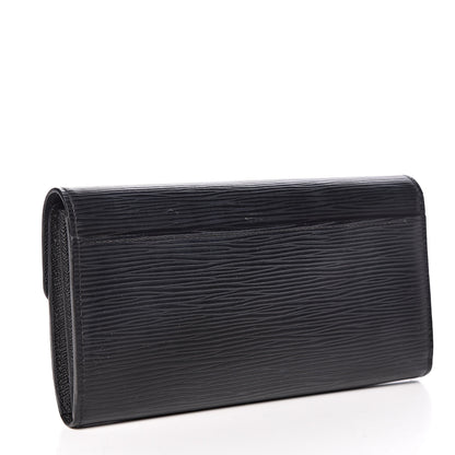 Louis Vuitton Epi Sarah Wallet NM Black 3 of 15
