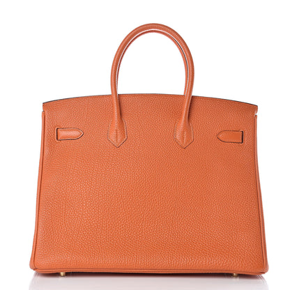 Hermes Togo Birkin 35 Orange 4 of 37