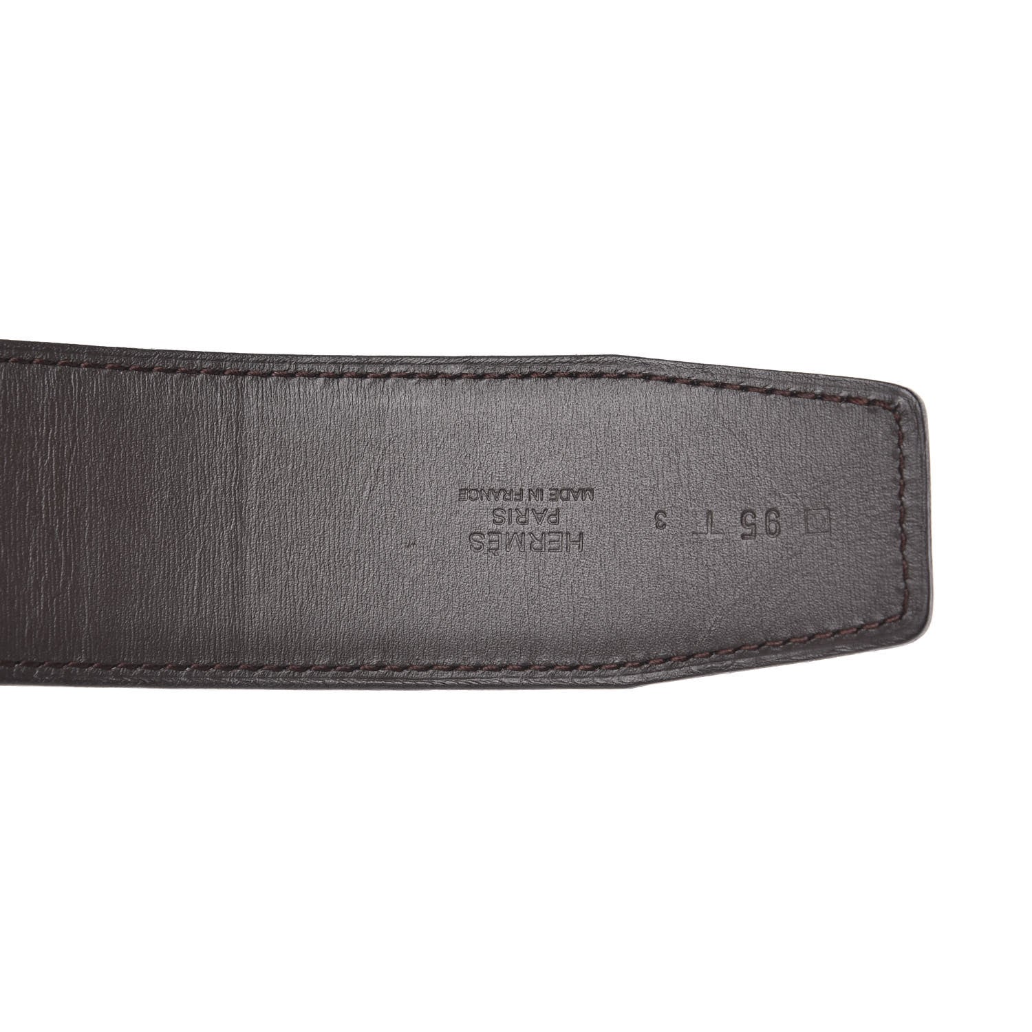 Hermes Box Chamonix 42mm Constance Belt 95 Black Chocolate 5 of 6