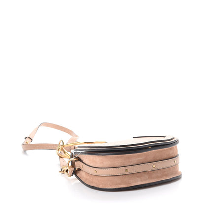 Chloe Calfskin Suede Small Nile Bracelet Bag Biscotti Beige 4 of 7