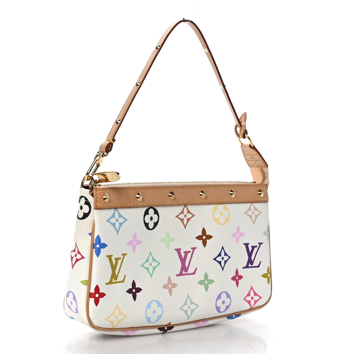 Monogram Multicolor Pochette Accessories White