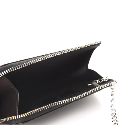 Chanel Caviar Camellia Embossed Key Holder Case Black 5 of 8
