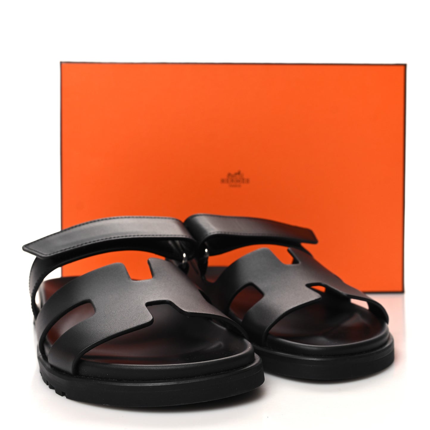 Calfskin Womens Chypre Sandals 37.5 Black