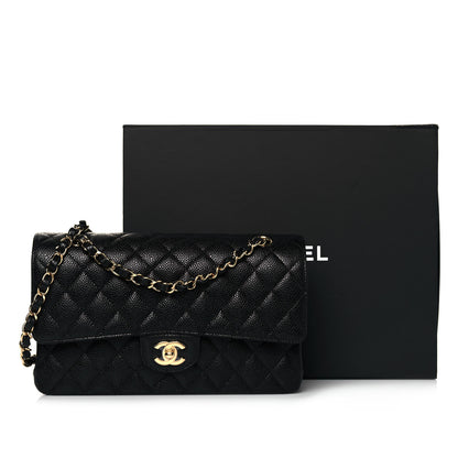 Chanel Caviar Quilted Medium Double Flap Black 11 of 11