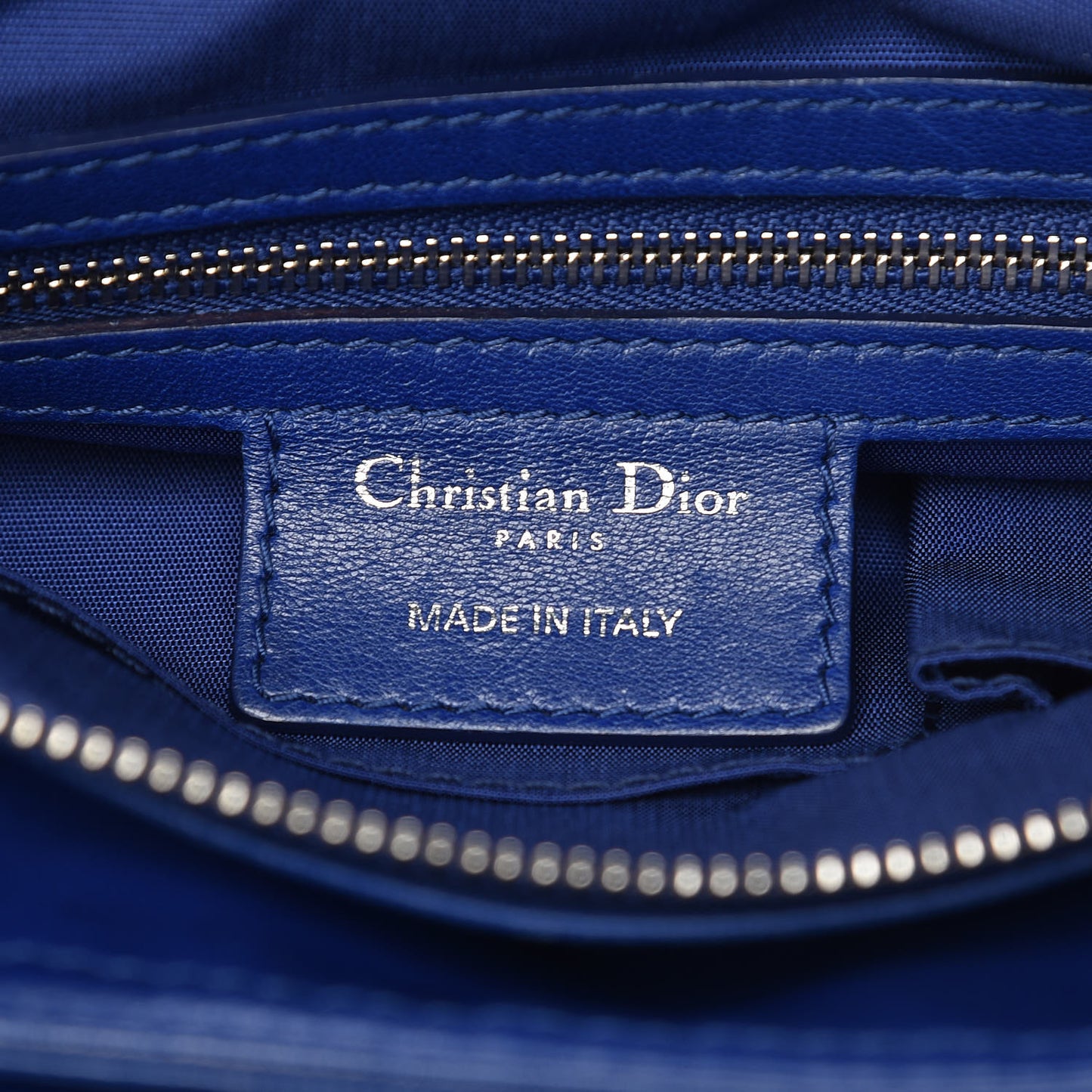 Lambskin Cannage Granville Polochon Blue