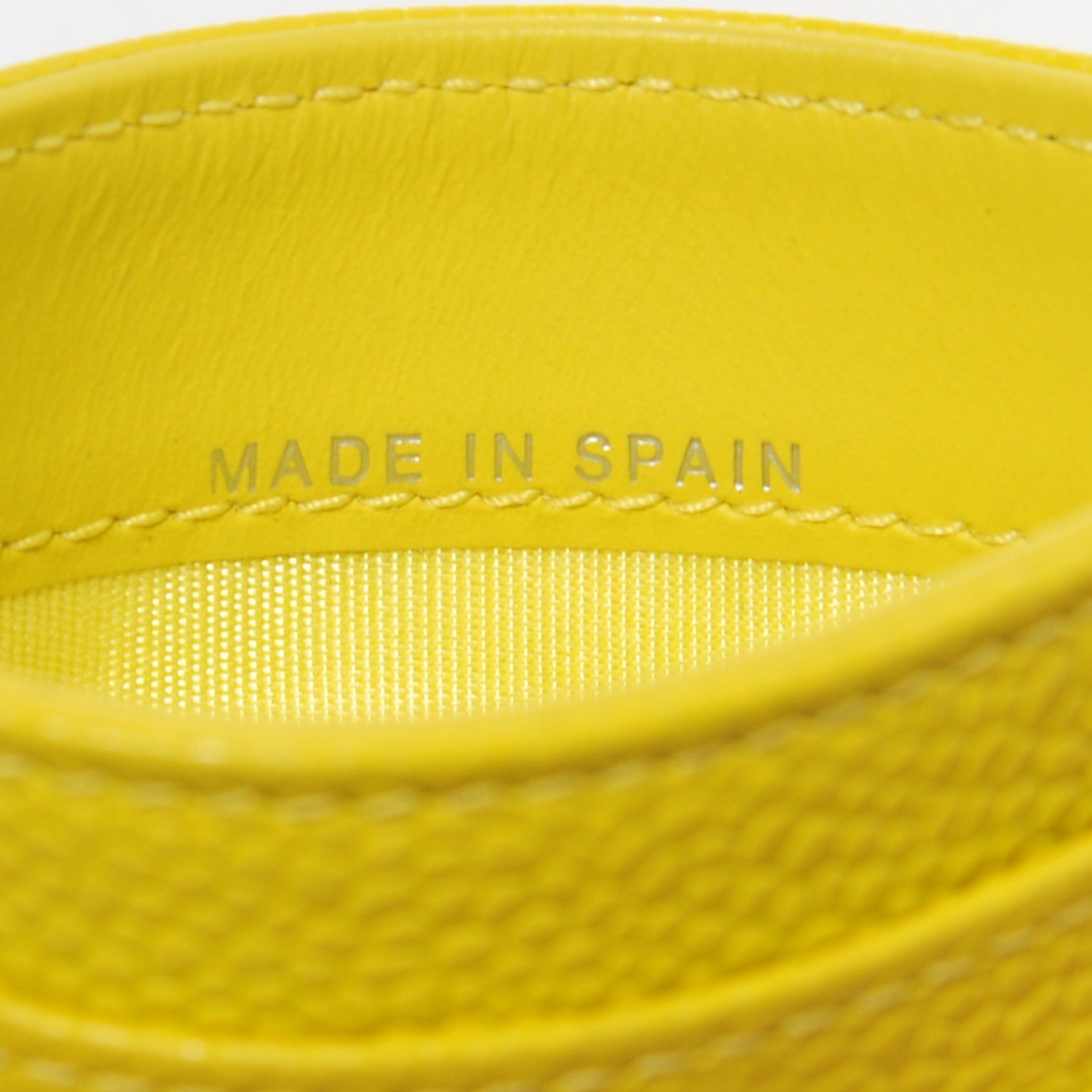 Chanel Caviar CC Timeless Card Holder Yellow 7 of 9