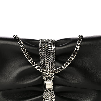 Jimmy Choo Lambskin Daisy Foldover Clutch Black 7 of 9