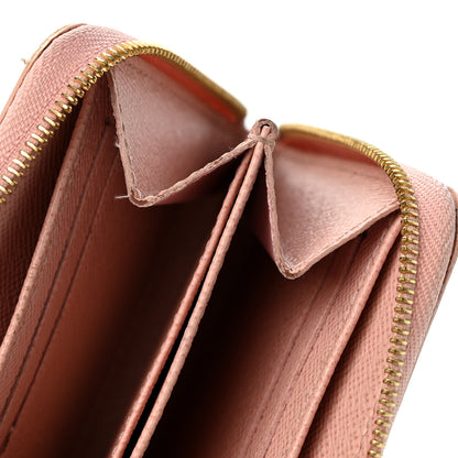 Louis Vuitton Damier Azur Zippy Coin Purse Rose Ballerine 9 of 11