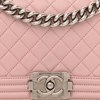 Chanel Calfskin Quilted Medium Boy Flap Light Pink 8 of 10