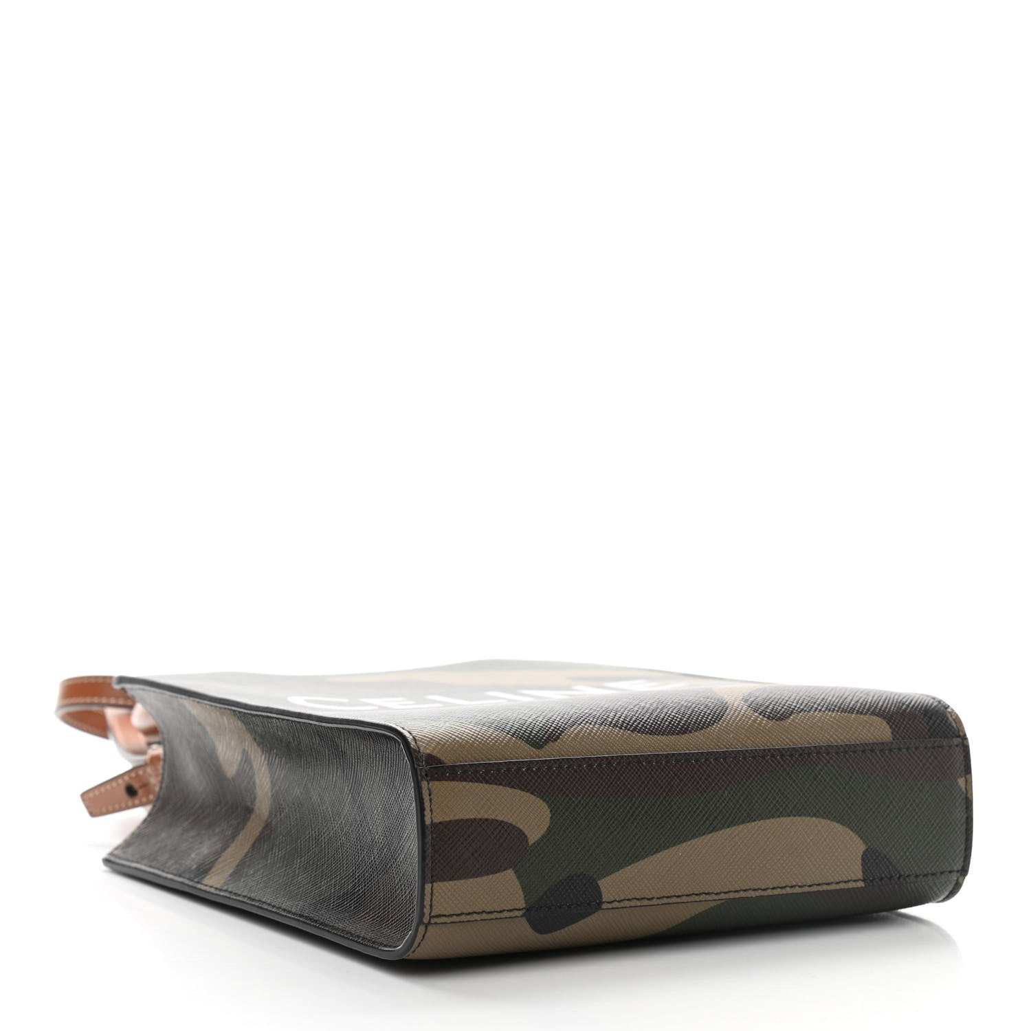 Celine Canvas Calfskin Mini Vertical Cabas Khaki 4 of 8