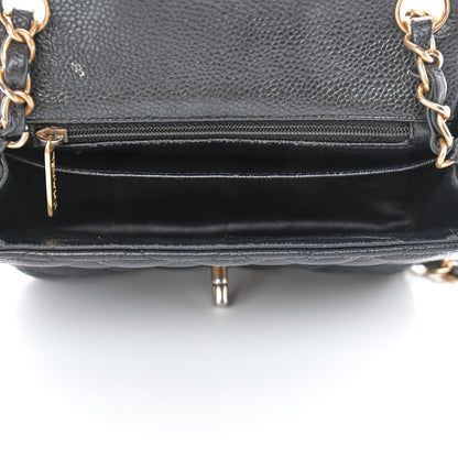 Chanel Caviar Quilted Mini Square Flap Black 4 of 5