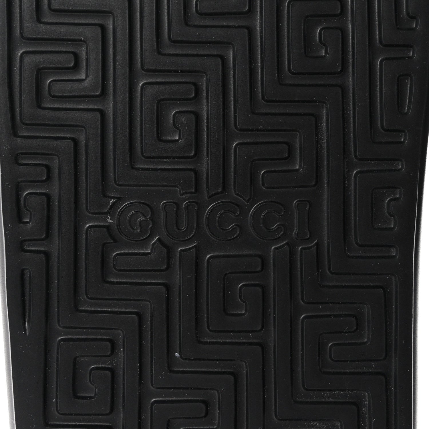 Gucci Rubber Interlocking G Pursuit Mens Slide Sandals 9 Black White 7 of 10