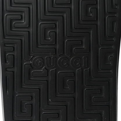 Gucci Rubber Interlocking G Pursuit Mens Slide Sandals 9 Black White 7 of 10