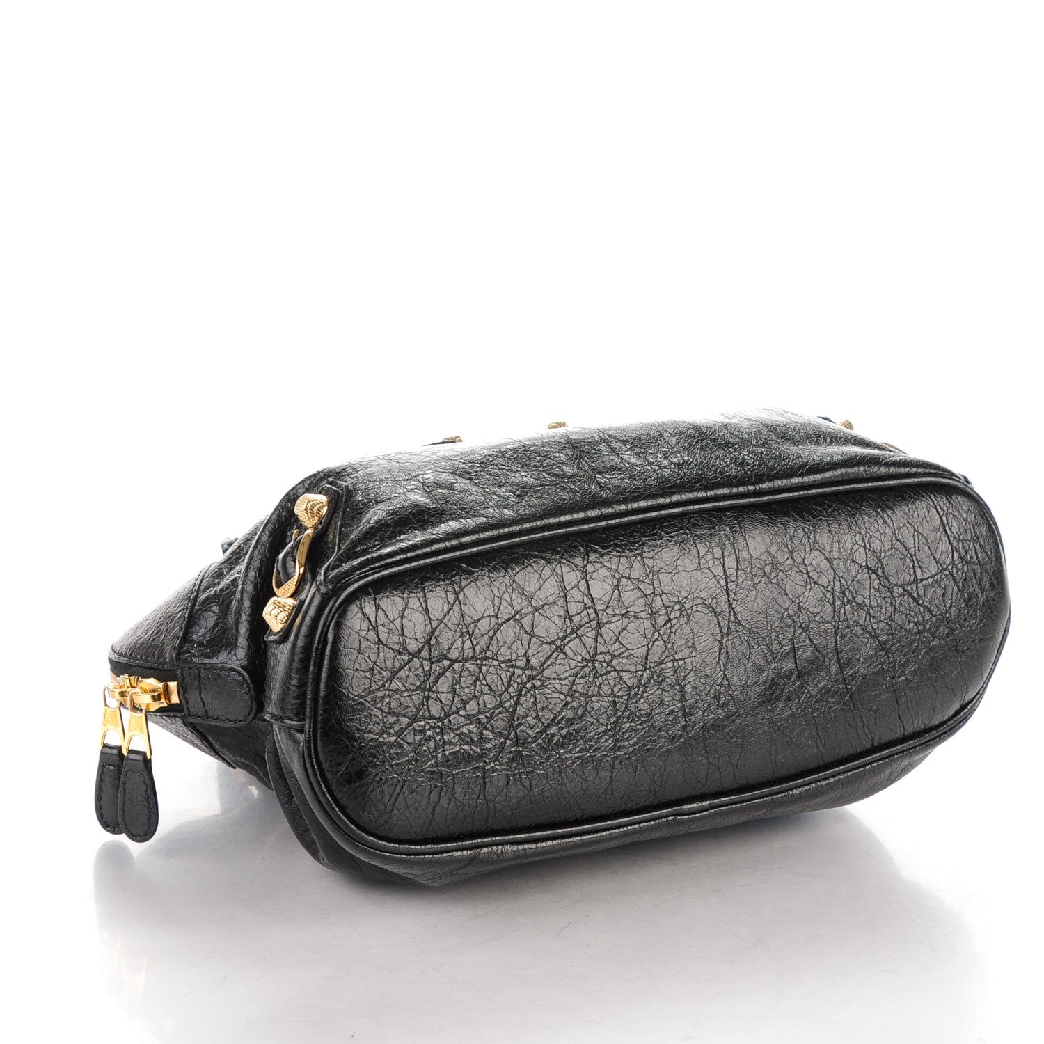 Balenciaga Agneau Giant 12 Gold Hardware Bowling Bag Black 4 of 7