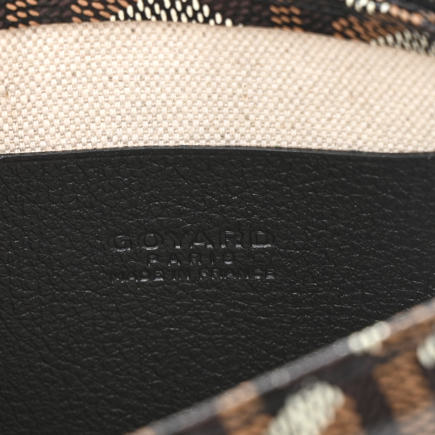 Goyardine Plumet Wallet Clutch Black