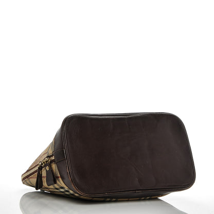 Burberry Haymarket Check Picadilly Bowler Brown 4 of 10