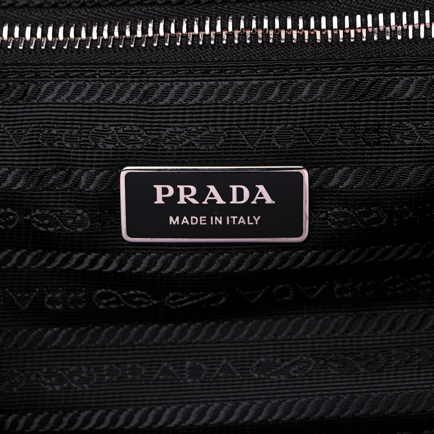 Prada Terry Cloth Tote Bag Petalo Black 5 of 7