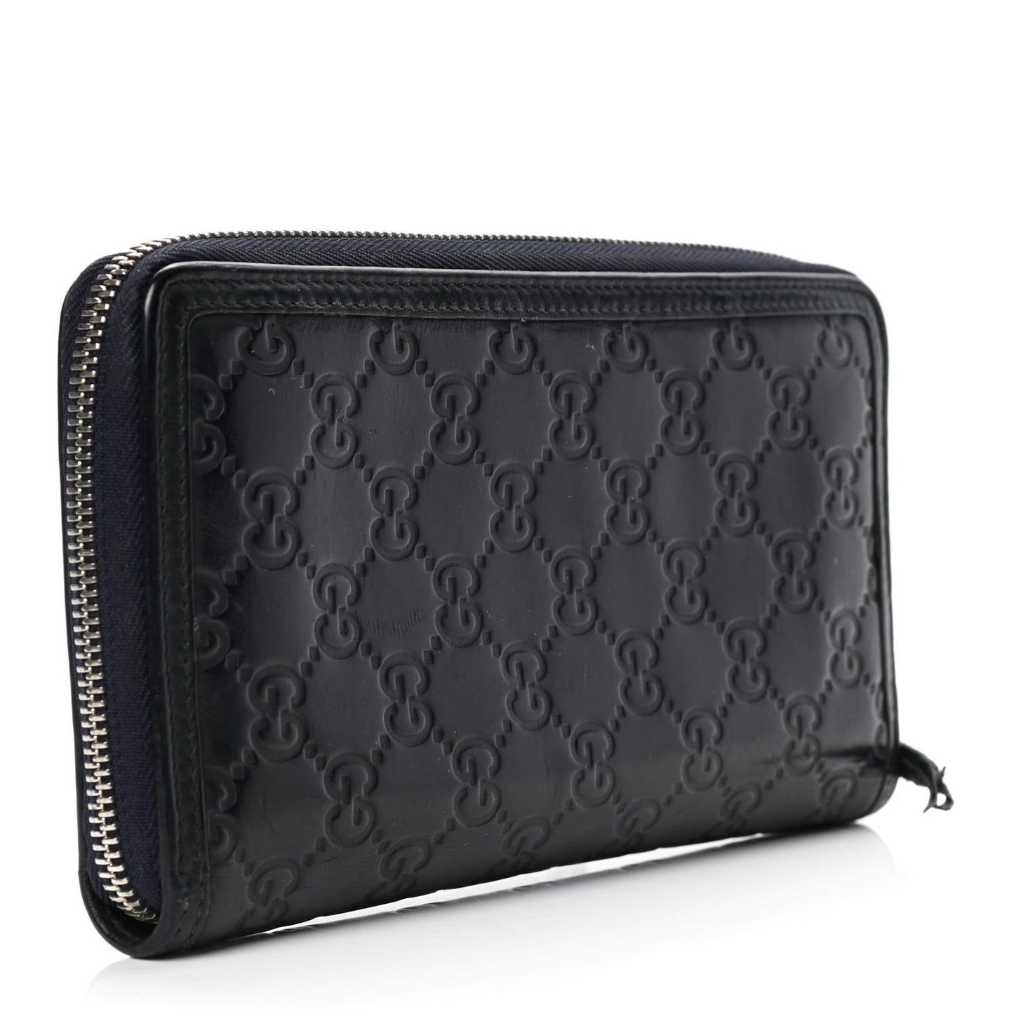 Guccissima Signature Continental Wallet Navy