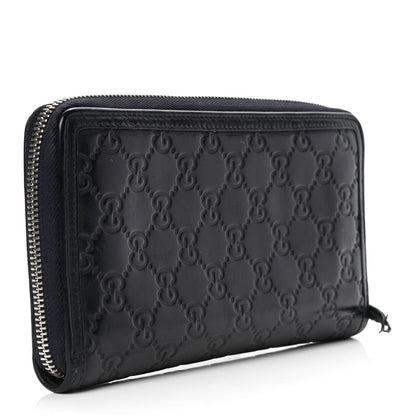 Gucci Guccissima Signature Continental Wallet Navy 2 of 6