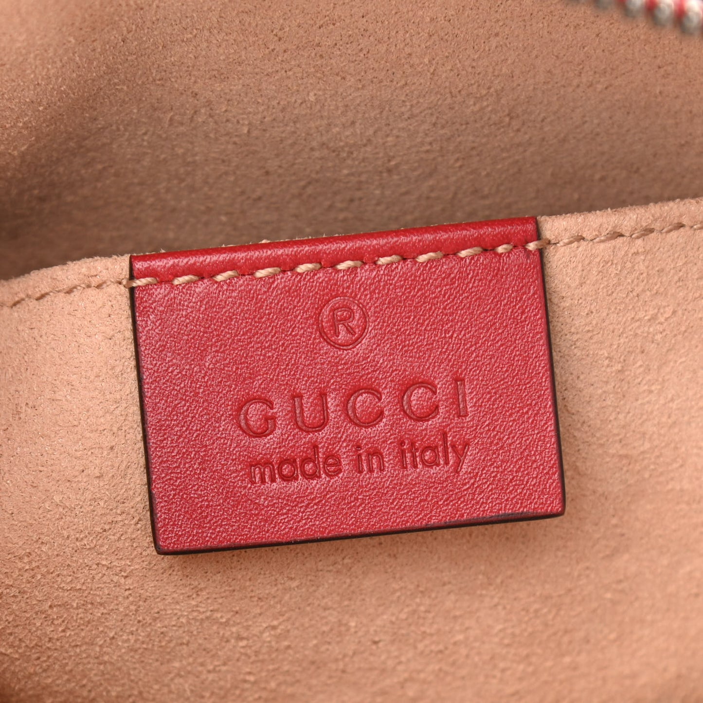 Calfskin Matelasse GG Marmont Belt Bag 85 34 Hibiscus Red