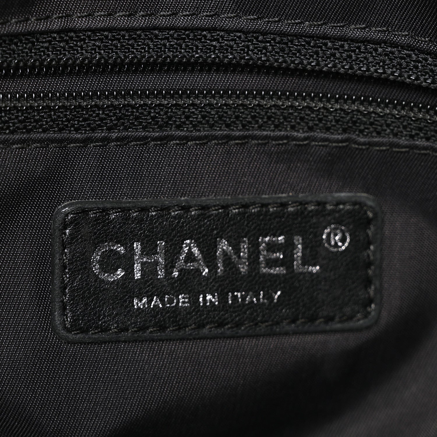 Chanel Coated Canvas Quilted Large Paris Biarritz Tote Black 8 of 11