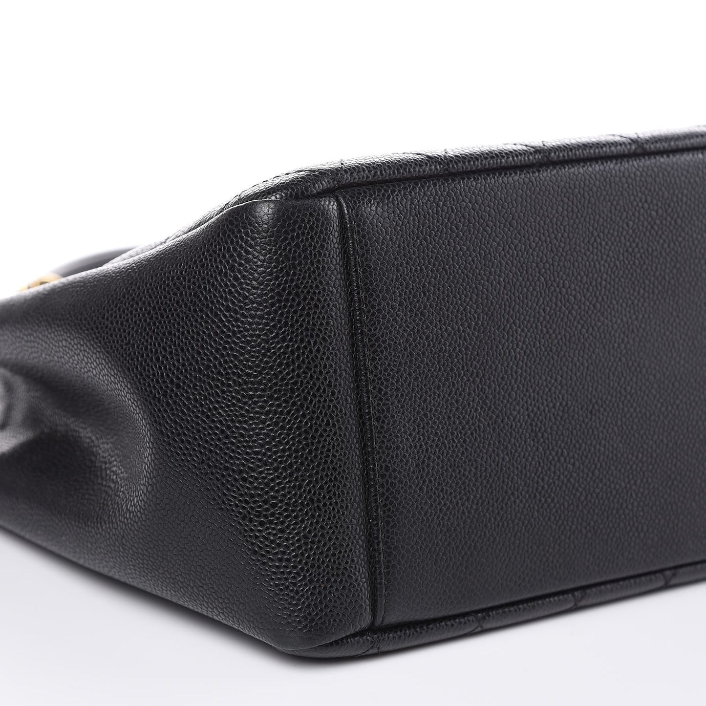 Caviar Quilted Grand Shopping Tote GST Black