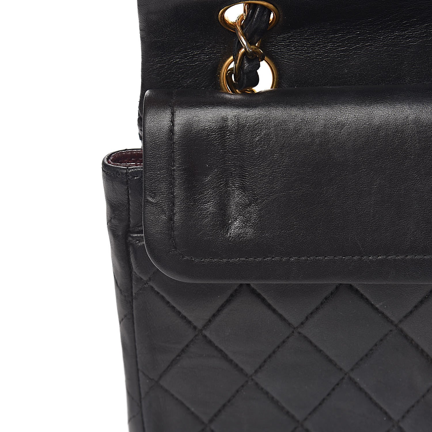 Chanel Lambskin Quilted Small Double Flap Black 12 of 15