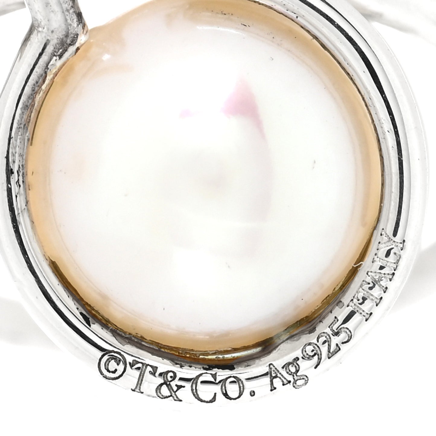 Sterling Silver Cultured Pearl HardWear Hoop Earrings