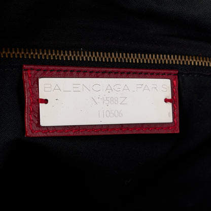 Balenciaga Agneau Classic Hardware Weekender Rouge Theatre 6 of 14