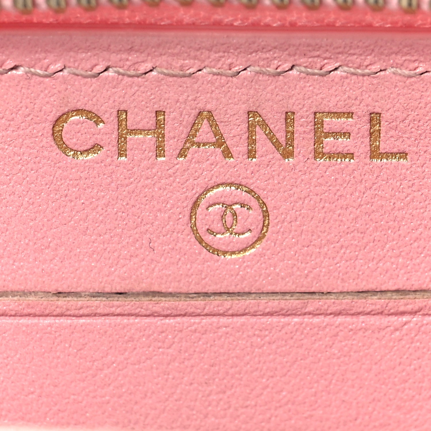 Chanel Iridescent Caviar Quilted Medium Zip Around Wallet Pink 6 of 9