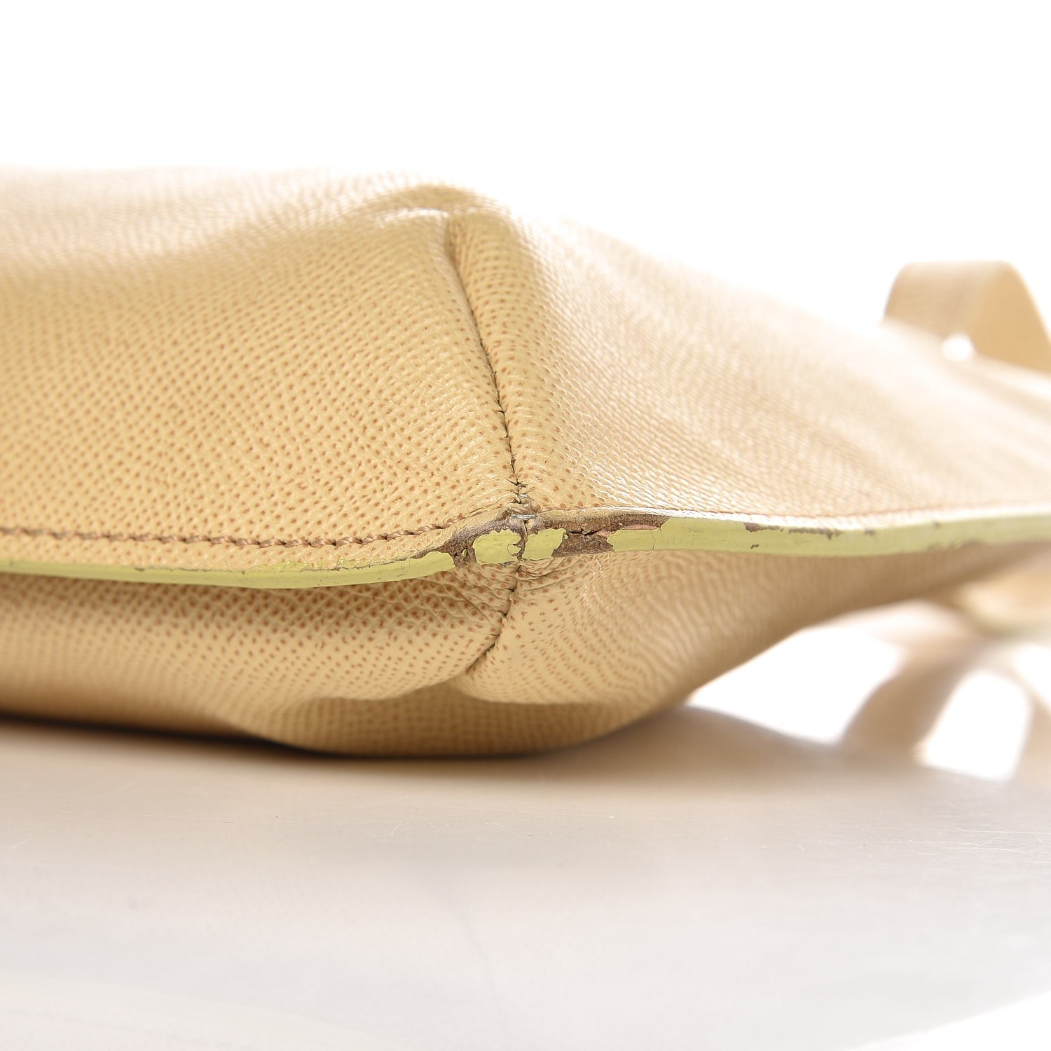 Chanel Grained Calfskin Logo Tote Beige 9 of 12
