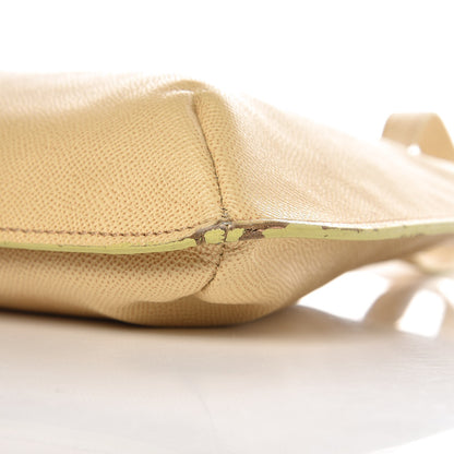 Chanel Grained Calfskin Logo Tote Beige 9 of 12