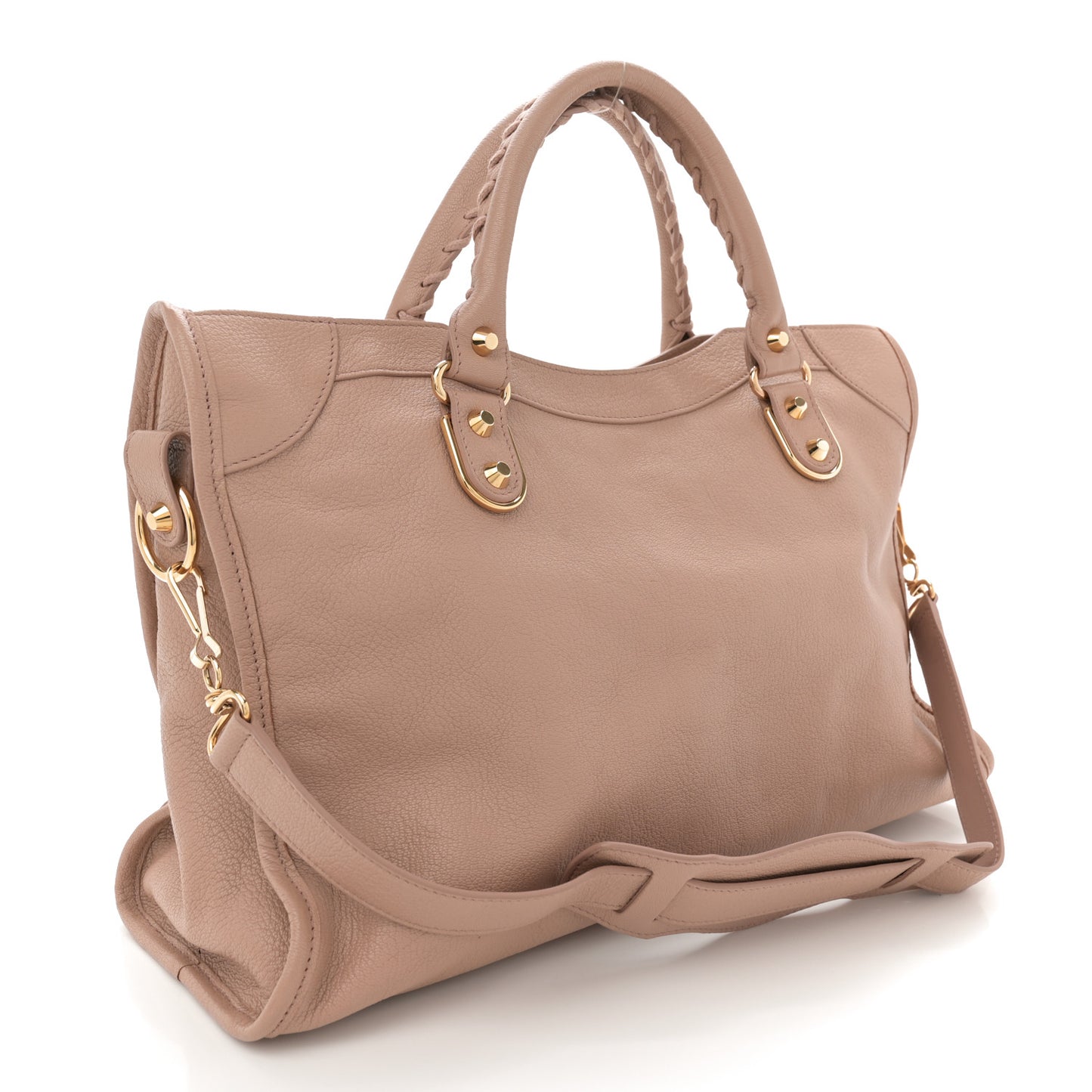 Chevre Gold Metallic Edge Hardware City Rose Des Sables