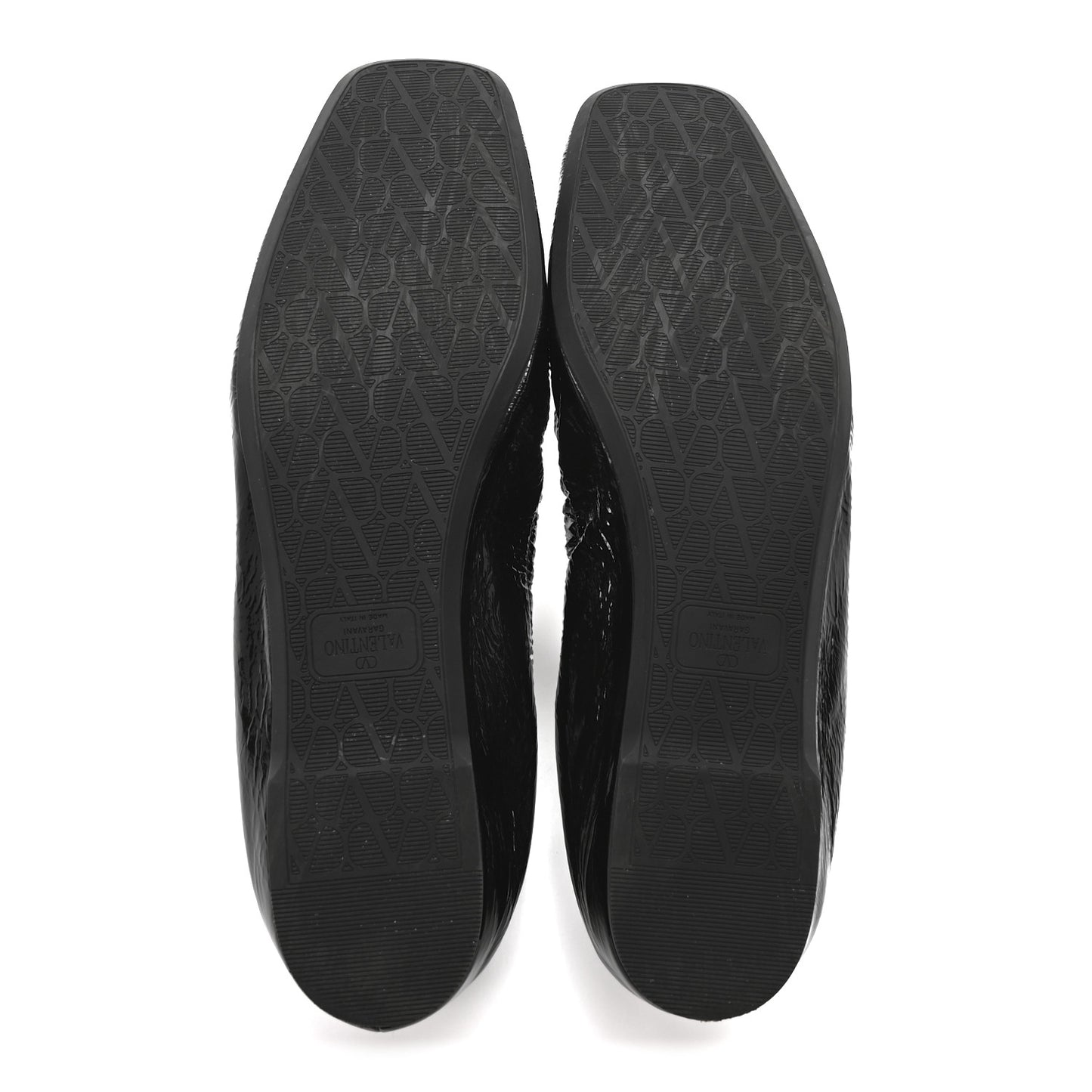 Naplack Nappa Vlogo Bow Mary Jane Ballerina Flats 38.5 Black