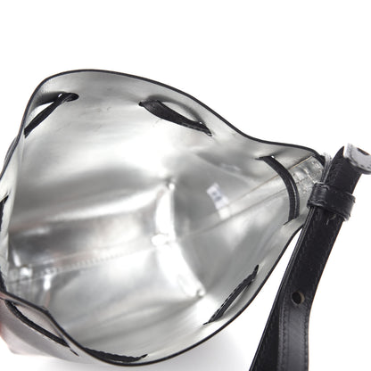 Mansur Gavriel Calfskin Mini Mini Bucket Bag Black Argento 5 of 10