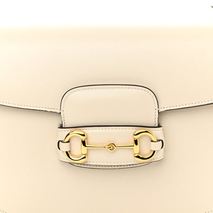 Gucci Azalea Calfskin Horsebit 1955 Shoulder Bag Mystic White 8 of 10