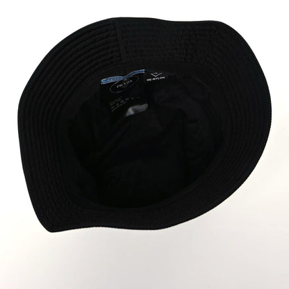 Prada Re-Nylon Metal Triangle Logo Womens Bucket Hat S Black 7 of 7