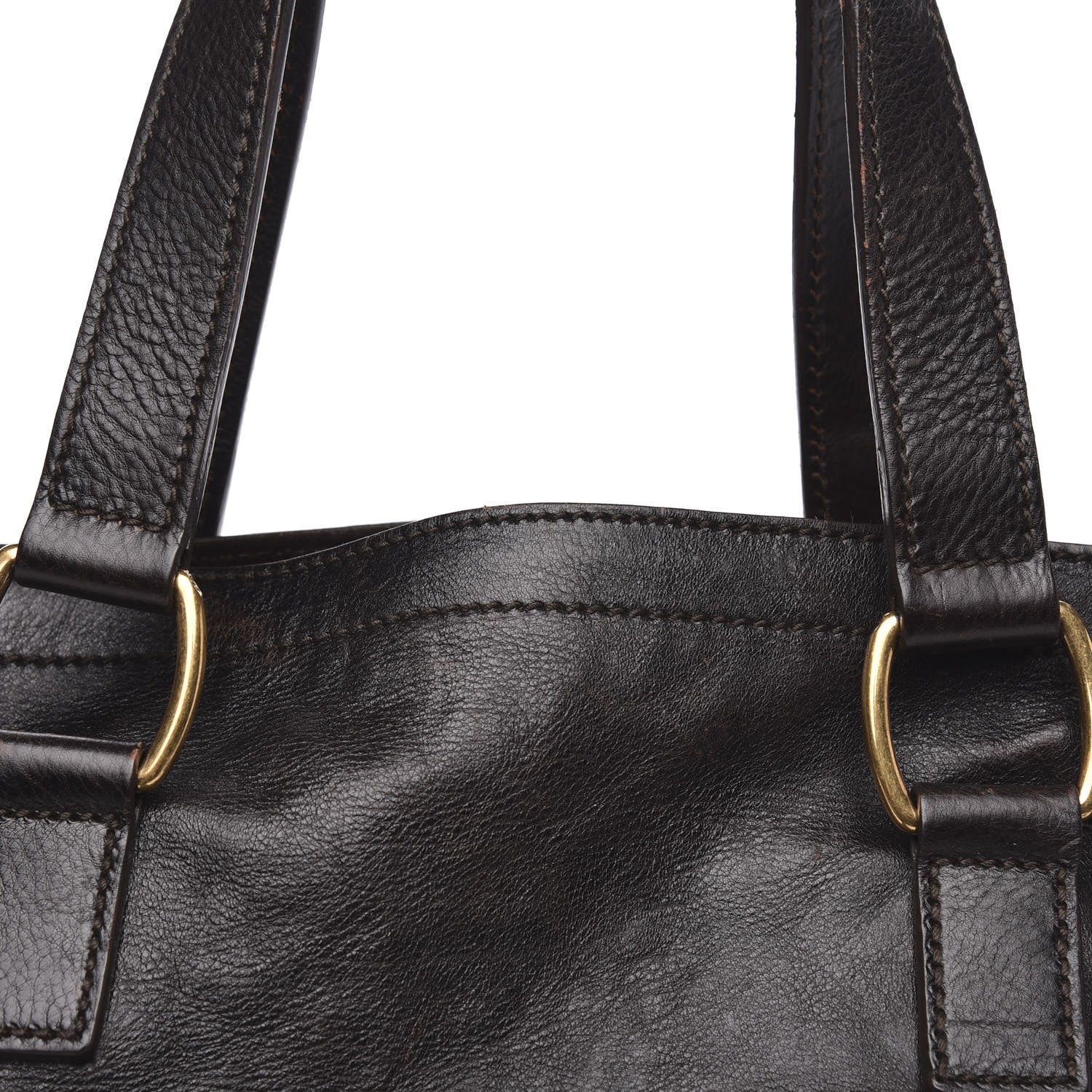 Saint Laurent Calfskin Medium Downtown Brown 18 of 19